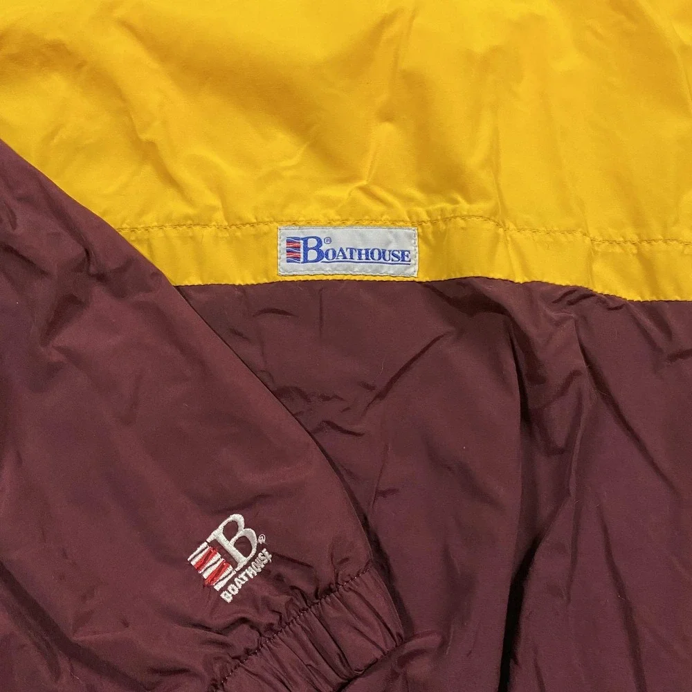 VTG Florida State Seminoles Jacket Womens L Red Yellow NCAA Rowing Boathouse